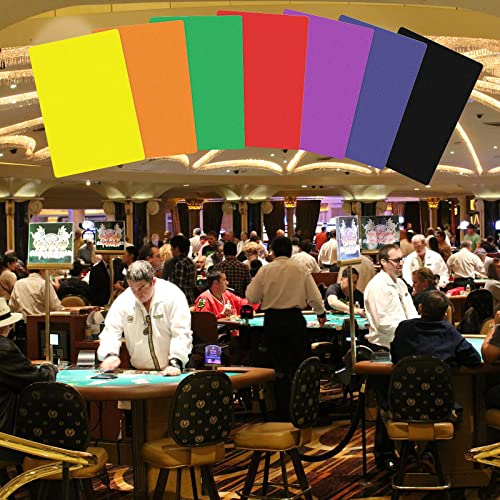 28 Pcs Poker Size Cut Cards - Plastic Casino Cards, 6.35 x 2.5 Inches