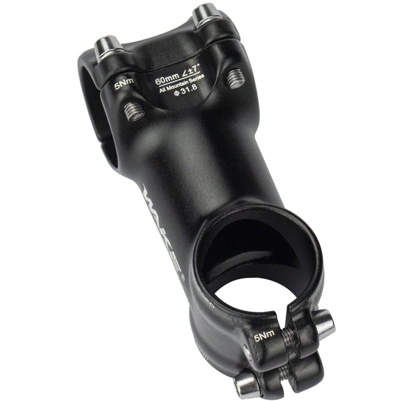 MTB Stem 31.8 60mm Mountain Bike Stem 7 Degree Short Handlebar Stem MTB Head Stem for Most Bicycle, Road Bike, BMX, Fixie Gear, Cycling (Aluminum Alloy)