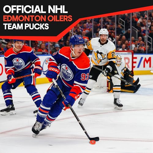 Off-Ice Hockey Pucks 4-Pack - Orange 2.0 Snipe Shooters - Edmonton Oilers