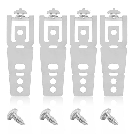 4 Pack WD01X27759 Dishwasher Countertop Mounting Bracket with Screws, Replacement Part Fit for GE, Hotpoint Dishwasher