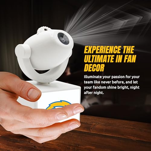 Los Angeles Chargers LED Mini Spotlight Projector - 6 Team Logos