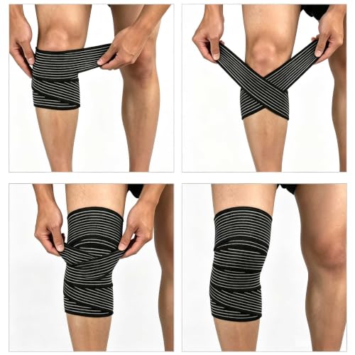 Extra Long Knee Compression Support Bandage - 180 cm