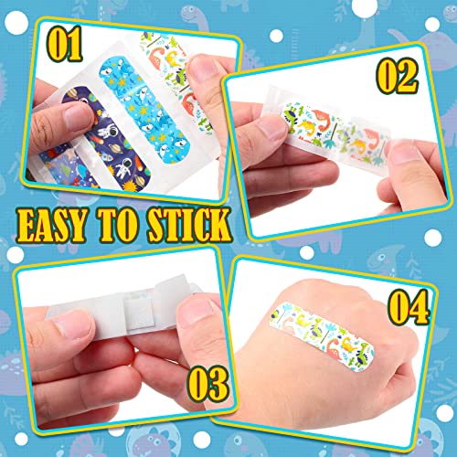 Nuanchu 120 Pcs Kids Cartoon Bandages - 6 Styles Waterproof & Breathable