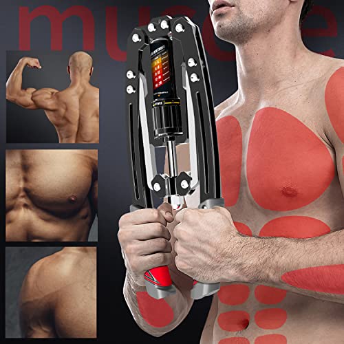 Adjustable Arm Exerciser - 22-440lbs Resistance, Black