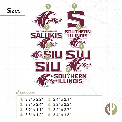Southern Illinois University Salukis Sticker Decal - Officially Licensed Sports Fan Accessory