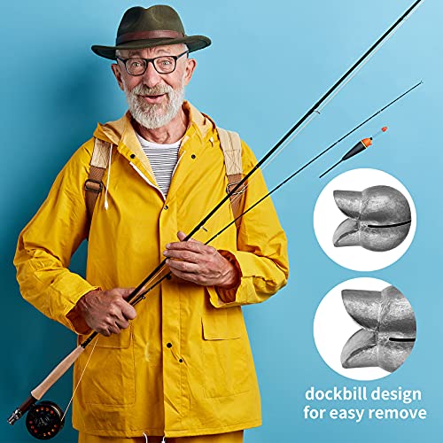 Fishing Split Shot Sinker Kit - 100 Pcs Assorted Weights - Small Size