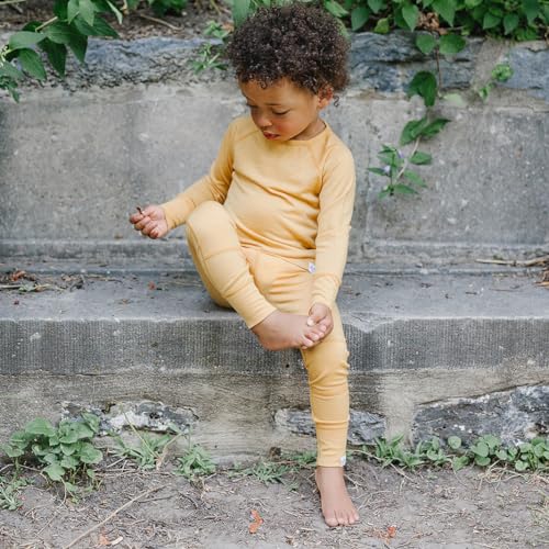 Woolino Merino Wool Base Layer for Kids - 2-3 Years Honey - Soft Thermal Top
