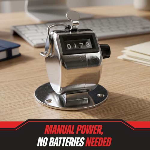 Handheld or Mountable Clicker Counter with Thumb Tally Button