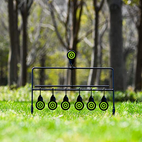 Resetting Target for Air Guns - 6 Durable Steel Targets