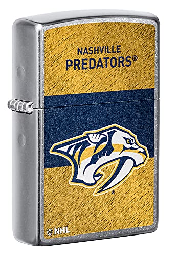 NHL Nashville Predators Windproof Pocket Lighter - Chrome