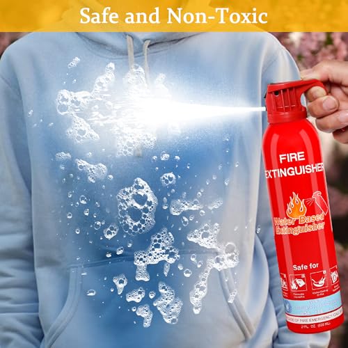 Fire Extinguisher for Home, Car, Kitchen, Vehicle, Boat, Garage, Portable A, B, C, K Class Fire Extinguishers with Mount, Emergency Survival Extinguisher, Easy Access, Versatile Fire Protection