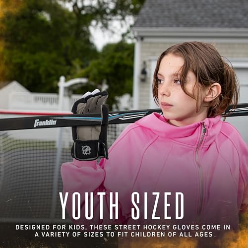 Youth Small Street Hockey Gloves - Franklin Sports NHL 10"