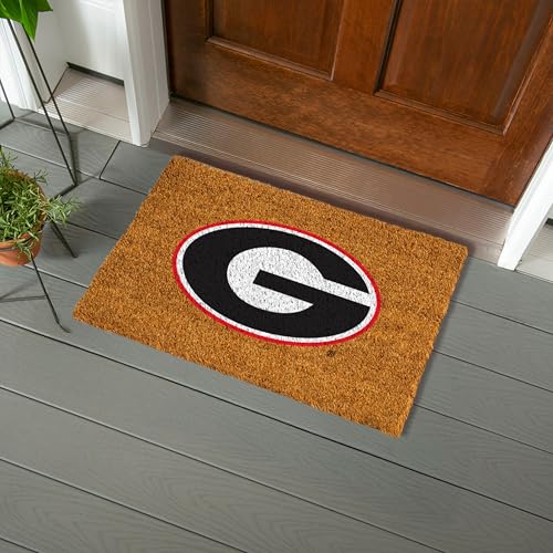 University of Georgia Coir Doormat - 28 x 16 Inches, Full Color Logo