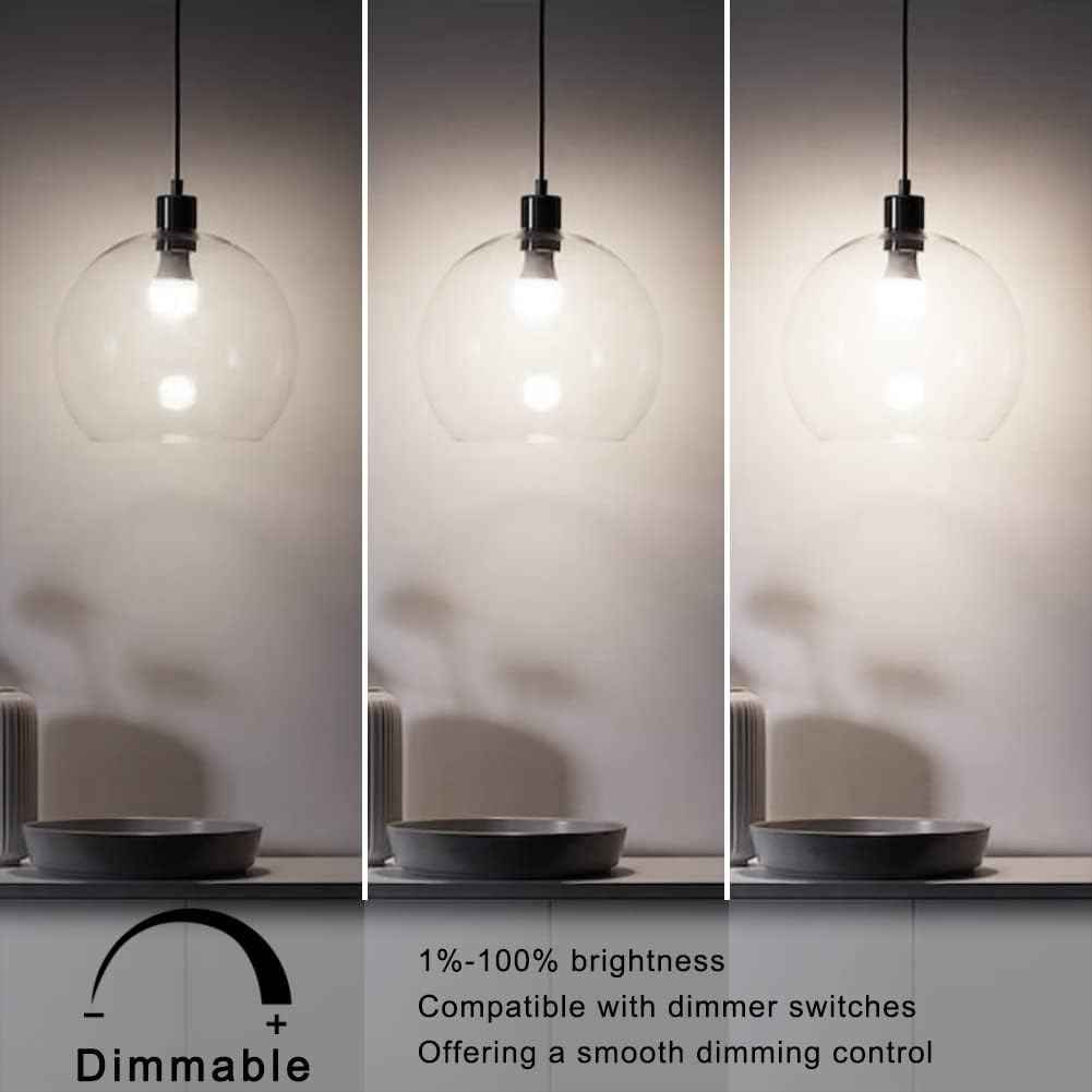 Full Spectrum Light Bulb, 5000K Natural Sunlight Bulb for Home, Dimmable LED Light Bulbs, 11W Equivalent 100W, A19 E26, Boosts Mood & Energy, 3 Pack