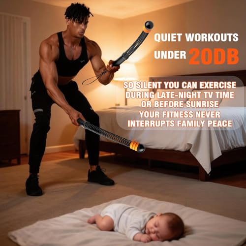 Ropeless Battle Ropes with Adjustable Weights - Black