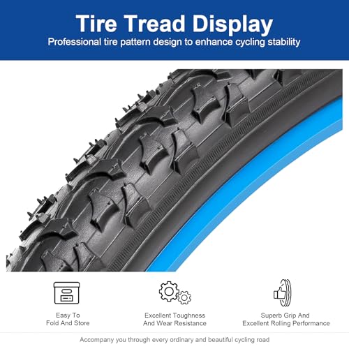 20x1.95 Bike Tire - Mountain & Off-Road Bicycle Replacement Tire