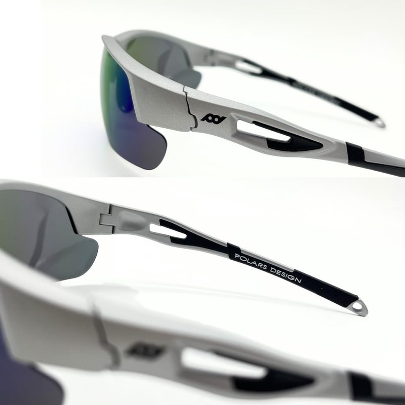 POLARS DESIGN Outdoor Sports Polarized Sunglasses for Men and Women, TR90 Frame, UV Protection, With Case, for Fishing Hiking