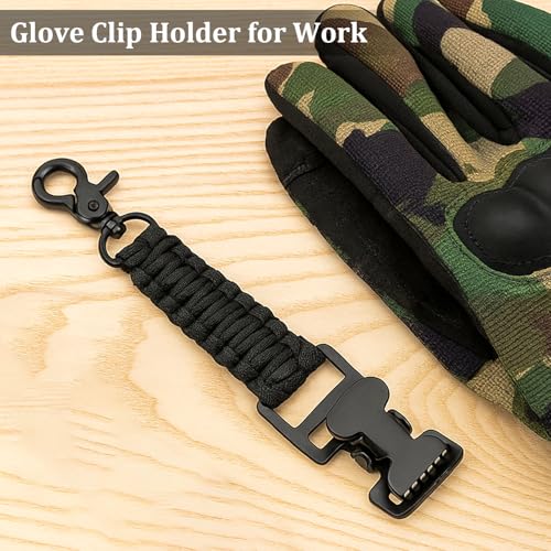 Heavy Duty Glove Clip Holder for Firefighters and Outdoors