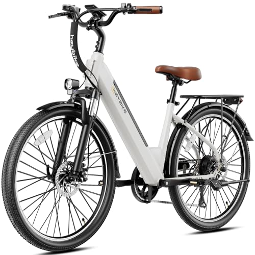 Electric Commuter Bike - Heybike Cityscape 2.0, 1200W Motor, 50 Miles, Chalky White