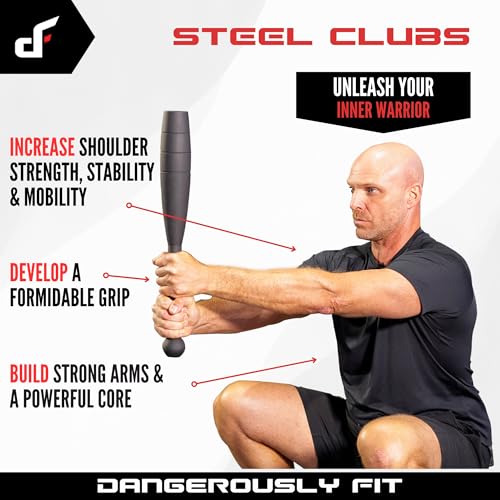 5lb-25lb Steel Club Bell - Strength Training & Full Body Workouts