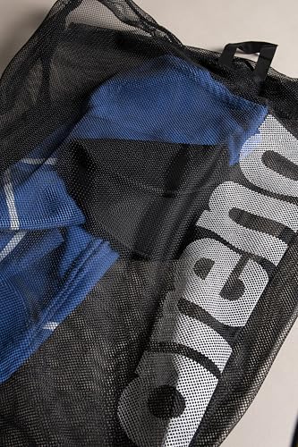 Arena Navy Mesh Pool & Gym Backpack with Drawstring Closure - Swim & Sports Bag