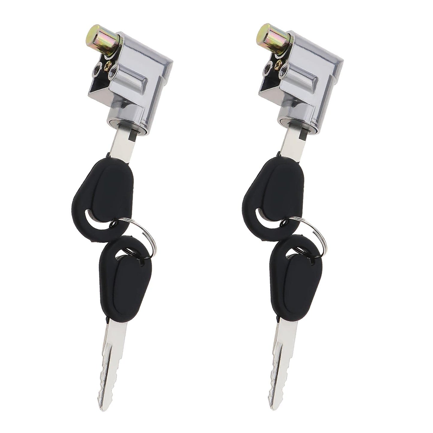 Create idea 2pcs Battery Cylinder Lock Ignition Switch Anti-Theft Safety Lock for Motorcycle Electric Bike Scooter E-Bike with 4 Keys Light Weight