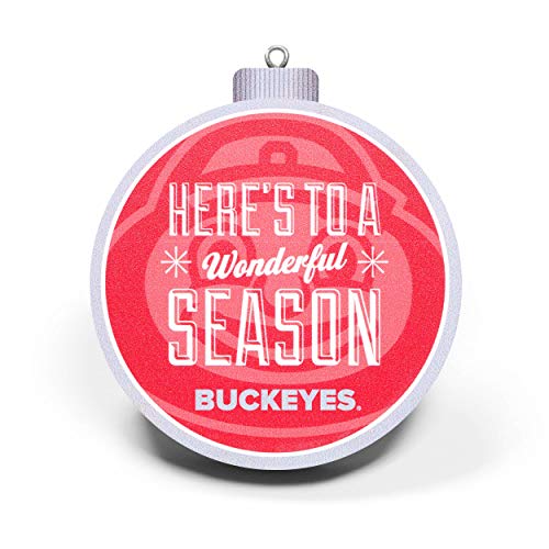 Ohio State Buckeyes 3D Logo Ornament - NCAA Holiday Decor