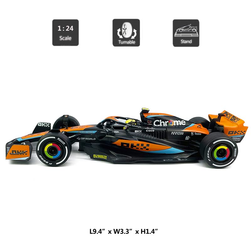 1:24 Scale F1 McLaren MCL60 Diecast Model Car - Black