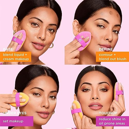 Miracle 2-In-1 Powder Puff Set with Travel Case - 2 Pieces