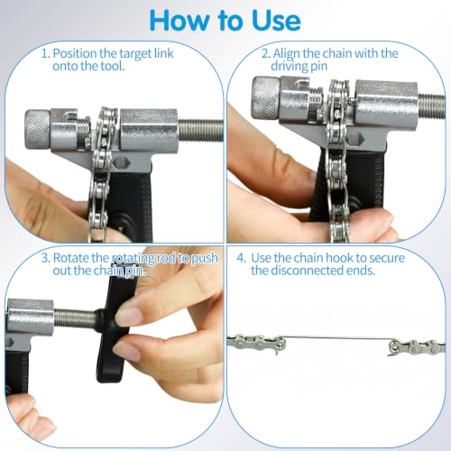 Bike Chain Breaker Tool Set for 6–12 Speed Bicycle Chains