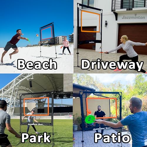 Jazzminton Sport Paddle Game with Net – Indoor & Outdoor Fun