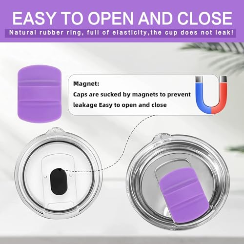 Magnetic Slider Replacement for Tumbler Lids - Black & Black