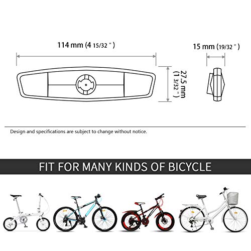 Bicycle Spoke Reflectors for Night Safety - 2pcs White