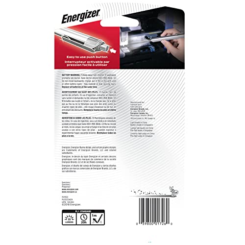 LED Pen Flashlight - Lightweight Aluminum Mini Torch - Silver