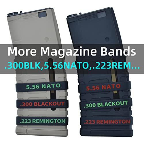 .223 Remington Magazine Marking Bands - 12 Pack Green
