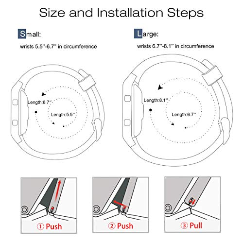 Replacement Wristband Strap for Blaze Bands - R30 Gray / Small