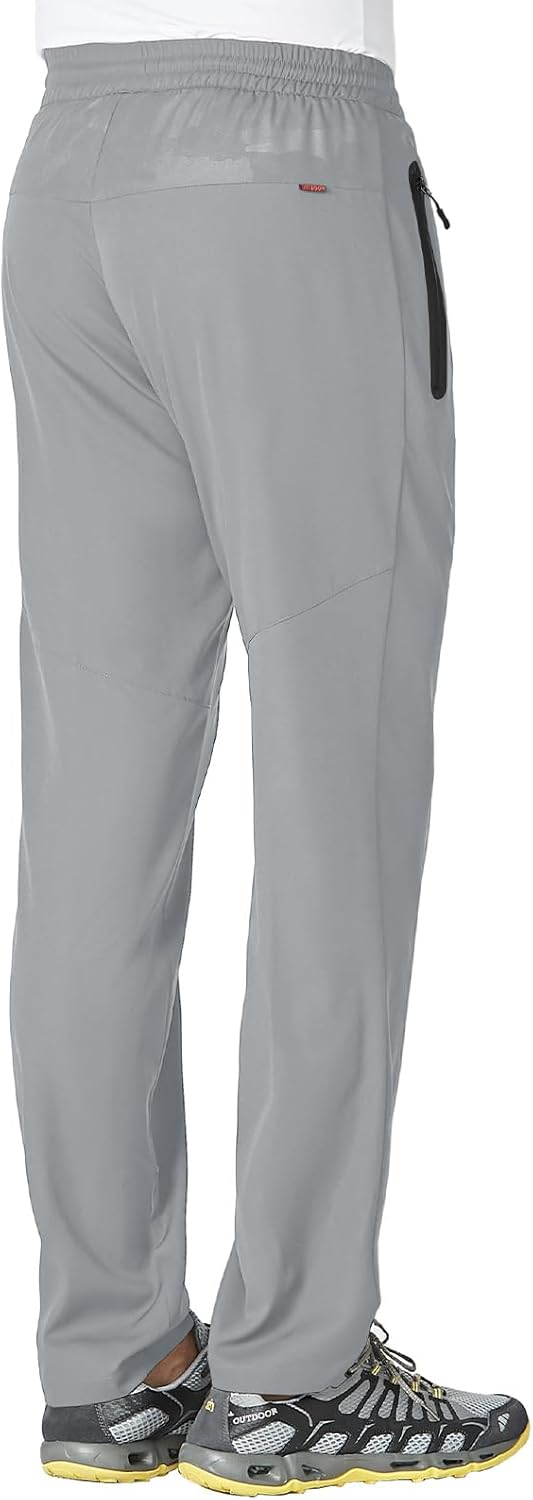 Rdruko Men's Casual Pants - Lightweight Quick-Dry Outdoor Workout Sweatpants | Ideal for Hiking & Running
