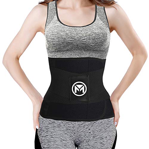 Waist Trainer Belt for Women - Large Black Waist Trimmer