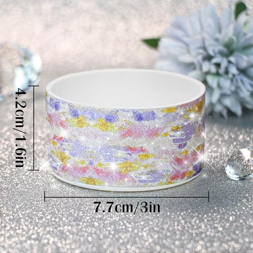 Glitter Silicone Protective Boot for Tumblers - Pink Blue Glitter