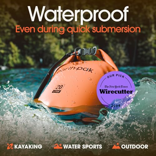 Waterproof Dry Bag with Phone Case - Roll Top Backpack for Kayaking