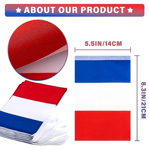 France String Flag Pennant Banner - 33 Feet, 30 Flags