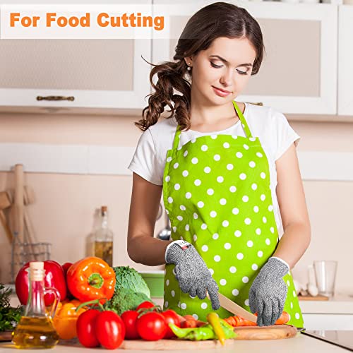 15 Pairs Cut Resistant Gloves Level 5 Protection Cutting Anti Cut Gloves for Kitchen Fish Slicing and More (Large)