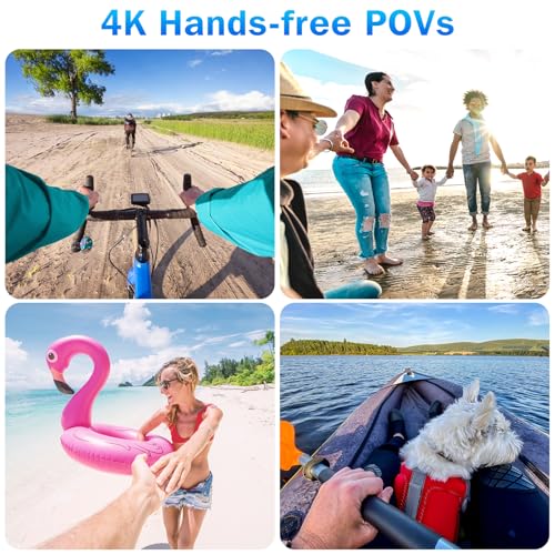 i3 4K Thumb Action Camera - Tiny Size, Waterproof, 64GB