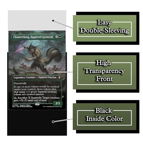 Digital Sorcery Studio Squirrel General Card Game Sleeves - 100 Pack for MTG & TCG Decks