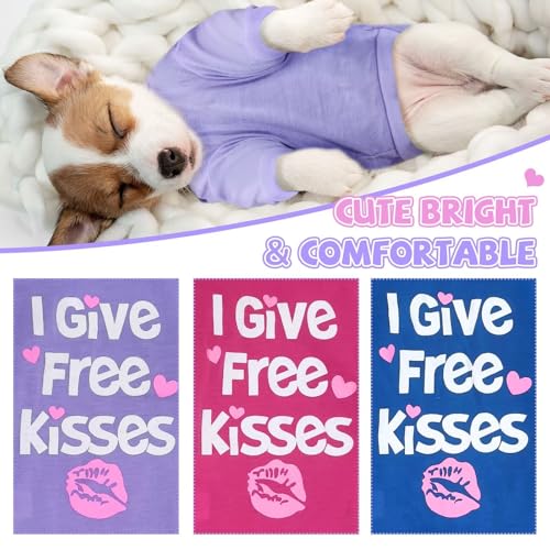 Small Dog Shirts - 3 Pack Soft Cotton Tees for Girls - XS