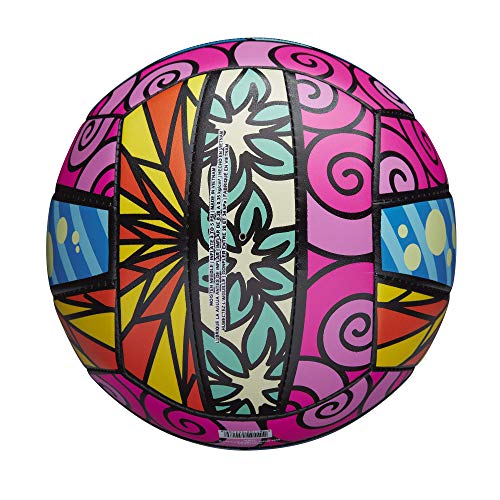 Wilson AVP Hawaii Outdoor Volleyball & Frisbee Kit - Graffiti Blue/Yellow/Orange/Pink