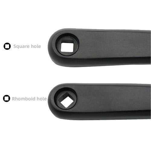 Bicycle Crank Arm Bike Crank Left Arm Bicycle Replacement Crank Arm 170mm Aluminum Alloy Left Single Chain Crank Arm for MTB Road Mountain (Square Hole-Black)