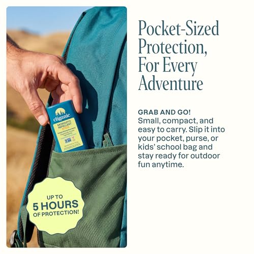 Natural Mosquito Repellent Stick - DEET-Free, 5 Hours Protection, 1 Pack