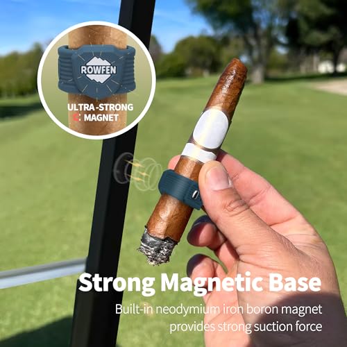 Adjustable Magnetic Cigar Holder for Golf Cart - Blue