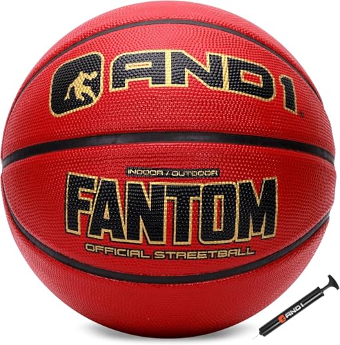 Fantom Basketball - Regulation Size 29.5” with Pump - Burgundy